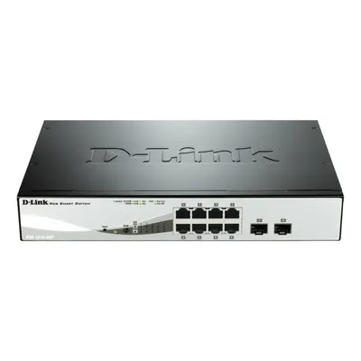 Produktbild von DLINK 8-Port Layer2 PoE DGS-1210-08P Smartmanaged Gigabit Switch