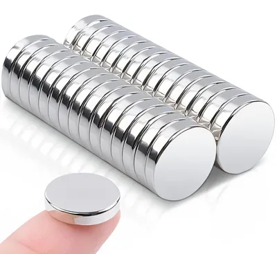 Produktbild von 30 Neodym-Magnete, 14 x 3 mm, kleine, extra starke Magnete, Magnete für Magnettafeln, runde, starke Magnete für Kühlschränke, Whiteboards, Bastelarbeiten, Büro, Kühlschrankmagnete, Seltenerdmagnete
