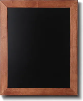 Produktbild von Kreidetafel Holz, flacher Rahmen, teak, 40x50 cm
