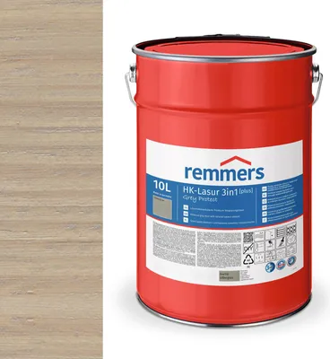 Produktbild von Remmers HK-Lasur 3in1 (plus) 10 L Eimer Silbergrau RC-970