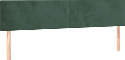 Produktbild von vidaXL Kopfteile Dunkelgrün 160x5x78/88 cm Samt