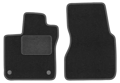 Immagine prodotto di Tappetini anteriori in moquette per Renault Twingo III 2014- (hatchback) – 2 pezzi, grigio grafite, su misura – Wielganizator LUX