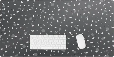 Produktbild von Terrazzopartikel – Schreibtischunterlage – Rutschfeste Tischunterlage – Schreibtischmatte für Büro & Zuhause – Schreibunterlage – Mauspad – Tischmatte – 100 x 50 cm