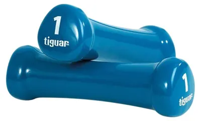 Immagine prodotto di Tiguar - Manubrio, vinile, ergonomico (confezione da 2) PP7852 (1 kg) (blu)