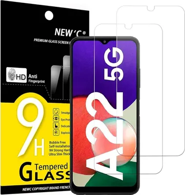 Obrázok produktu pre 2x NEW'C pancierované ochranné sklo Samsung Galaxy A22 5G 9H HD 0,33 mmTransparentné