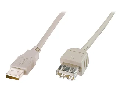 Immagine prodotto di DIGITUS USB 2.0 Verlängerungskabel Typ A -A St/Bu 1.8m,beige