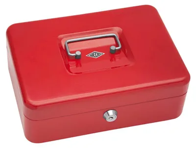 Immagine prodotto di Cassetta portavalori WEDO con clip, rossa, (L)250 x (P)180 x (H)90 mm