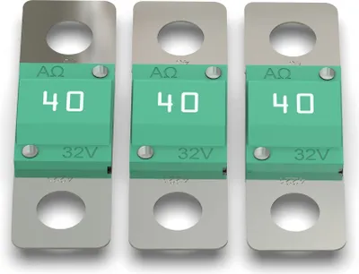 Produktbild von 3x AUPROTEC Midi Hochstromsicherung 40A Schraubsicherung grün