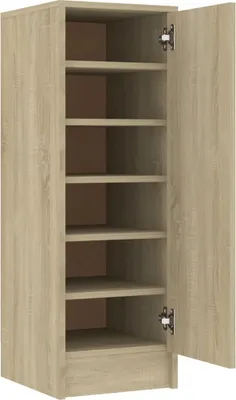 Immagine prodotto di vidaXL Scarpiera rovere Sonoma 32x35x92 cm Materiale a base di legno