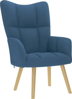Obrázok produktu pre Relaxačné kreslo modré látkové