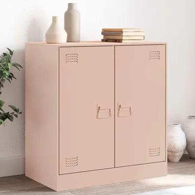 Obrázok produktu pre vidaXL Príborník ružový 67x39x73 cm Oceľ