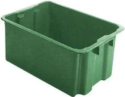 Produktbild von LA-KA-PE Drehstapelbehälter 60 l, B650xT450xH280 mm, grün