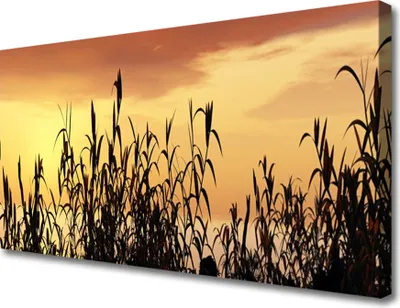 Produktbild von Tulup Leinwand-Bilder 100x50 Wandbild Canvas Kunstdruck Blätter Pflanzen