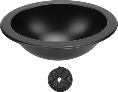 Immagine prodotto di 340 x 270 120 mm Lavello per camper 304 in acciaio inox Versatile lavello rotondo per cucina-bagno con uscita da 40 mm per barca caravan camper