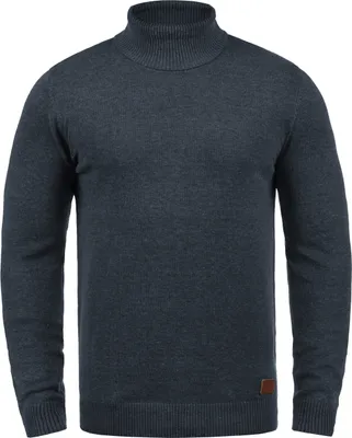 Produktbild von BLEND BHLatif Herren Rollkragenpullover Pullover Strickpullover mit Rollkragen Rippbündchen Baumwollmischung Regular fit