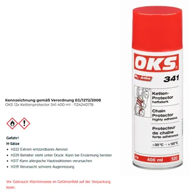 Image de Protecteur de chaîne, très adhésifOKS 341, 400ml
