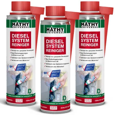 Produktbild von MATHY-D Diesel-Systemreiniger 3 x 250 ml - Diesel-Additiv für Kraftstoffsystem, Brennraum & Ventile