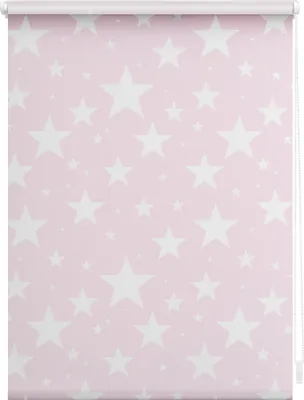Produktbild von Lichtblick Rollo Klemmfix, ohne Bohren, blickdicht, Sterne Rosa, 100 cm x 150 cm (B x L)