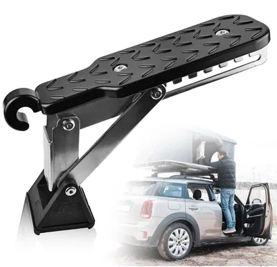 Image de Marche d'accès universelle et pliable pour voiture, avec surface antidérapante