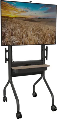 Produktbild von Chief Voyager Height Adjustable AV TV Cart - For LCD Displays 50-70" - Black - Wagen - für Flachbildschirm / Videokonferenzsystem - Schwarz - Bildschirmgröße: 127-191 cm (50"-75")