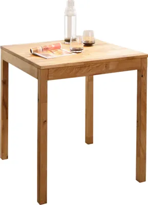 Image de Esstisch >TI-0650< Wildeiche mssiv geölt - 70x75x70cm (BxHxT)