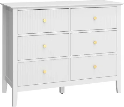 Produktbild von Sideboard mit 6 Schubladen, Weiß, 100 x 40 x 78 cm