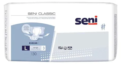 Produktbild von 4x Seni Classic Inkontinenzhose, Größe M-L - 30 Stück - L - 5900516127749 | Packung (30 Stück)