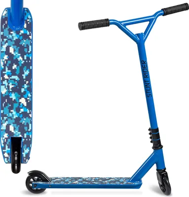 Produktbild von LifeGoods StuntRider - Stunt Scooter - Tretroller ab 8 Jahre - 100mm Räder - Jungen/Mädchen - Blau