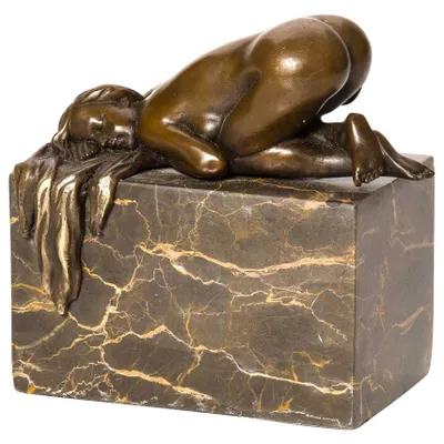 Produktbild von Bronzeskulptur Skulptur Frau Akt Erotik Nude Bronzefigur Bronze Figur Antik-Stil