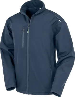 Produktbild von Result Genuine Recycled R900X | Recycled 3-Layer Printable Softshell Jacket - Farbe: Navy - Größe: S
