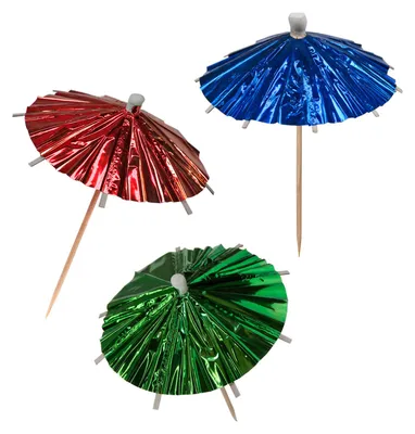 Produktbild von 100x Eisschirmchen "Glitzerfolie" 10cm