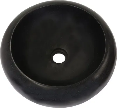 Produktbild von Terrazzo Waschbecken Handwaschbecken Steinbecken Gäste Bad ca. 40 cm Stein Rund Donut Form Schwarz