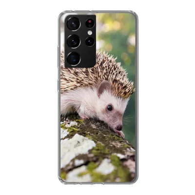 Produktbild von MuchoWow® Handyhülle Schutzhülle Hülle für Samsung Galaxy S21 Ultra Baby - Igel - Baum Silikon Softcase Handy Hülle - Mobiltelefon