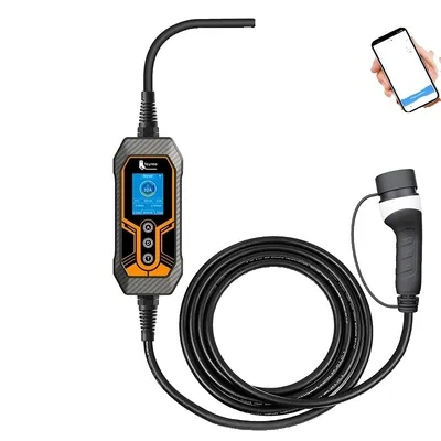 Immagine prodotto di Caricabatterie portatile per veicoli elettrici, potenza 7KW, corrente regolabile 32A, 7KW 5m Nessun adattatoreTYPE2