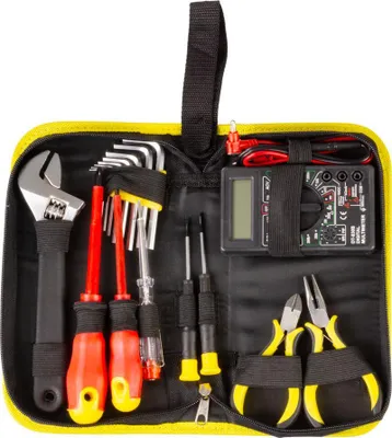 Obrázek produktu pro Sada nářadí Strend Pro CMT-05.0215 - 15 kusů, elektrikář + multimetr, v brašně