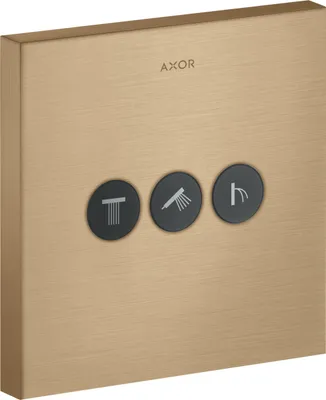 Image de hansgrohe AXOR Starck ShowerSelect Robinet carré encastré pour 3 consommateurs, 36717140