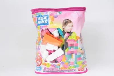 Produktbild von Mega Bloks Bausteinebeutel pink (80 Teile)