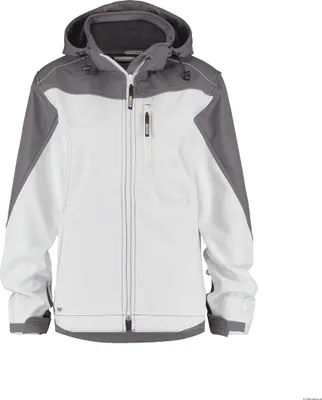 Produktbild von Dassy Softshell-Jacke Jakarta 300435 Damen PES21 Gr. M weiß/zementgrau