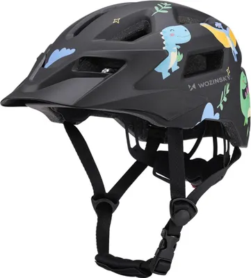 Image de Casque VTT pour enfants Wozinsky avec visière amovible Système 360° S Noir