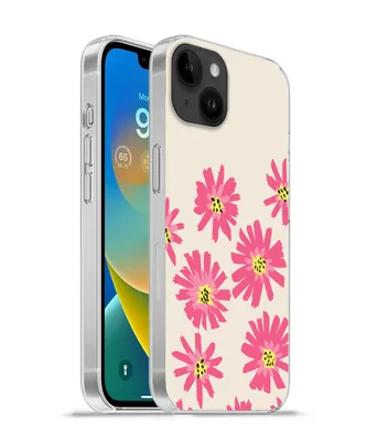 Produktbild von MuchoWow® Handyhülle Schutzhülle Hülle für Apple iPhone 14 Plus - Soft case Blumen - Muster - Minimalismus Silikon Softcase Handy Hülle - Abbildung