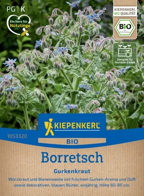 Produktbild von Kiepenkerl  Borretschsamen Gurkenkraut Borago officinalis 50 Pflanzen
