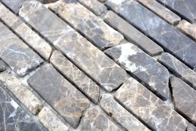 Produktbild von Handmuster Mosaik Fliese Marmor Naturstein beige Brickmosaik Castanao MOS40-13-285_m
