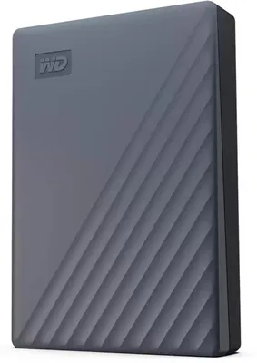 Produktbild von WD My Passport WDBY3J0060BGY - Festplatte - verschlüsselt - 6 TB - extern (tragbar) - USB 3.2 Gen 1 - 256-Bit-AES - Silicon Gray
