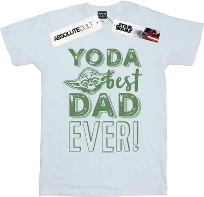 Image de Star Wars - T-shirt "Best Dad" pour homme BI46729 (S) (Blanc)