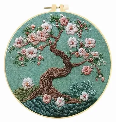 Image de Kit de broderie "Bonsaï en fleurs" - Titanum