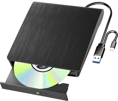 Immagine prodotto di Lettore DVD/BD/CD portatile USB 3.0 con USB-C per laptop e PC
