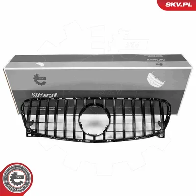 Produktbild von ESEN SKV 66SKV563 Kühlergrill Frontgrill passend für MERCEDES-BENZ GLA (X156) Glänzend Schwarz