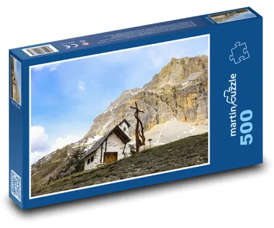 Obrázek produktu pro Puzzle 500 Horská chata pod skálou - martinpuzzle