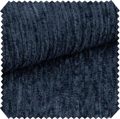 Productafbeelding van novely® ALLGÄU chenille-bekleding met structuur - Vlamvertragende meterware - Kleur: 22 Donkerblauw