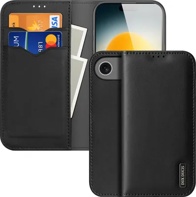 Produktbild von DUX DUCIS iPhone Air Leather Cover - Black